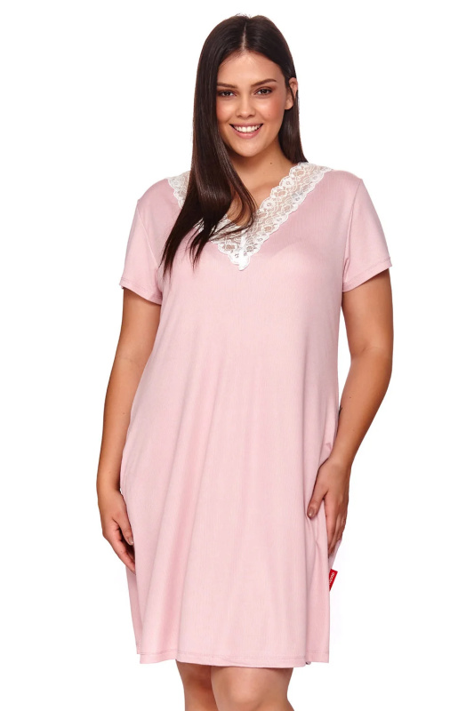 Noční košile Dn-nightwear TW.9947 Barva: Růžová, Velikost: S
