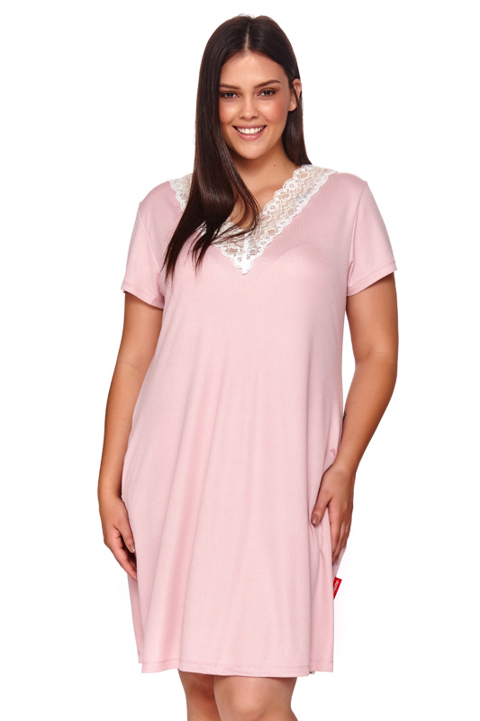 Noční košile Dn-nightwear TW.9947 Barva: Růžová, Velikost: S