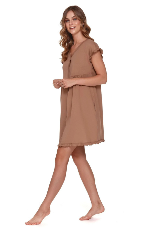 Noční košile 9600 brown - Doctornap hnědá S