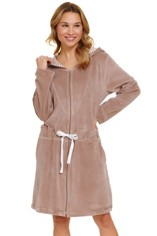 Dámský župan 1008 beige - Doctornap béžová S