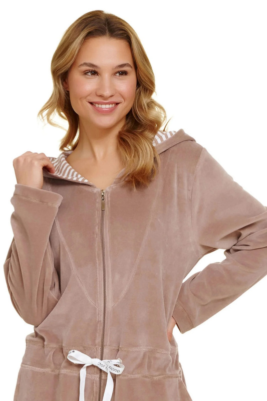Dámský župan 1008 beige plus - Doctor Nap béžová XXL