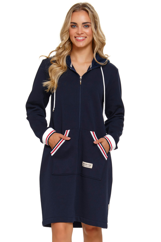 Dámský župan Doctor Nap SMZ.4508 Barva: Modrá - tmavě, Velikost: XL