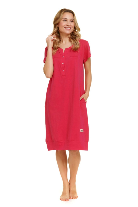 Noční košile 4348 pink - Doctornap tmavě růžová S