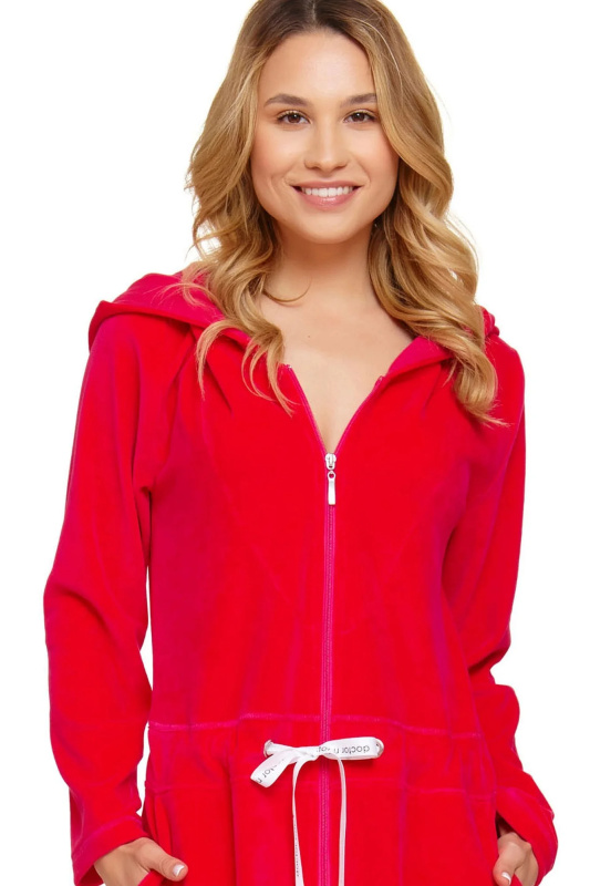 Dámský župan 1008 red plus - Doctornap malinová XXL