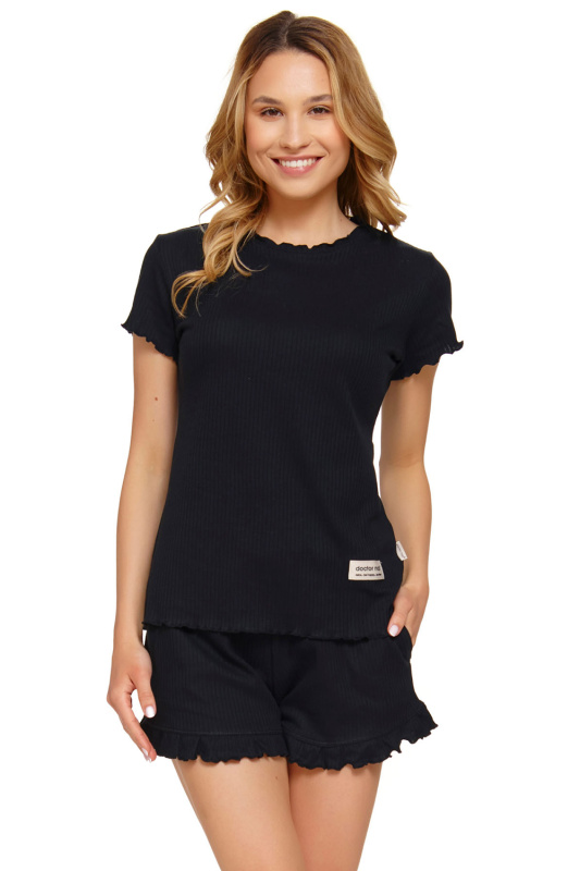 Dámské pyžamo 4315 black - Doctornap černá S