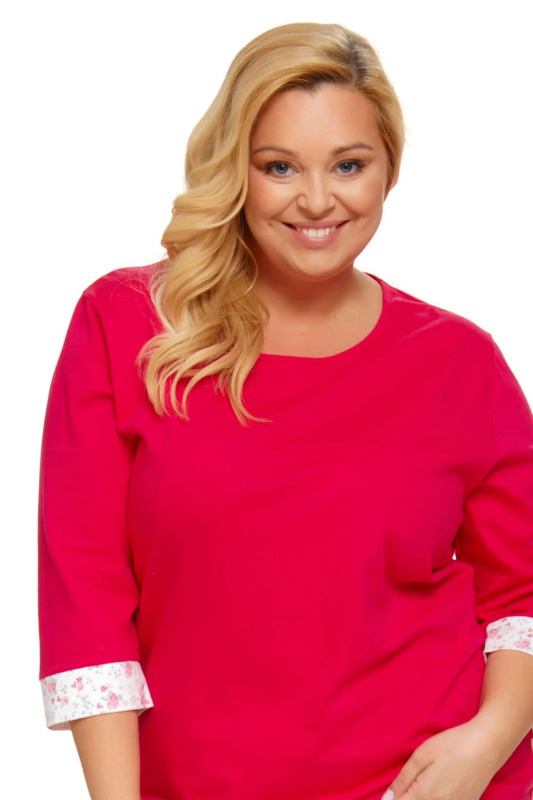 Dámské pyžamo 5279 plus - Doctornap Růžová 3XL