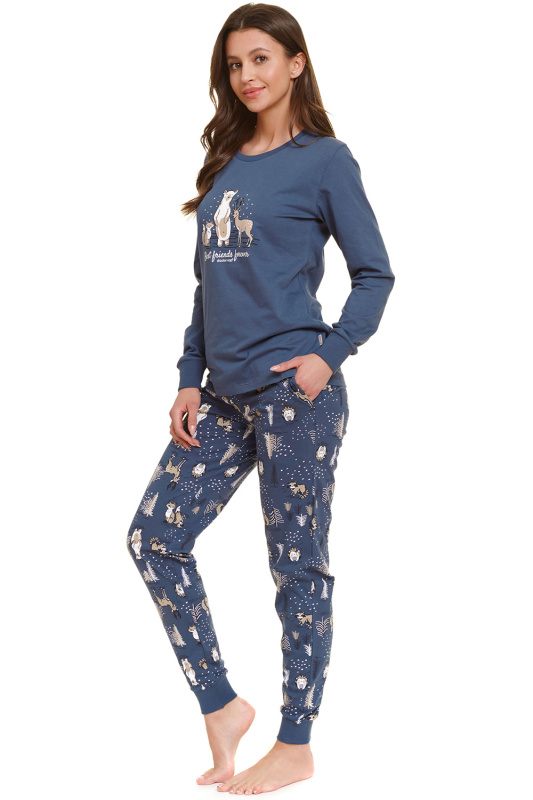 Dámské pyžamo 4340 plus - Doctornap světle modrá XXL