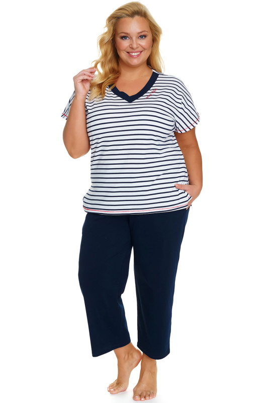 Dámské pyžamo 5369 - Doctor Nap bílá XXL