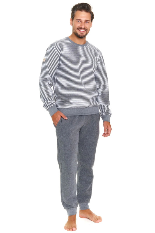 Pánské pyžamo 5248 dark grey - Doctornap šedá XXL