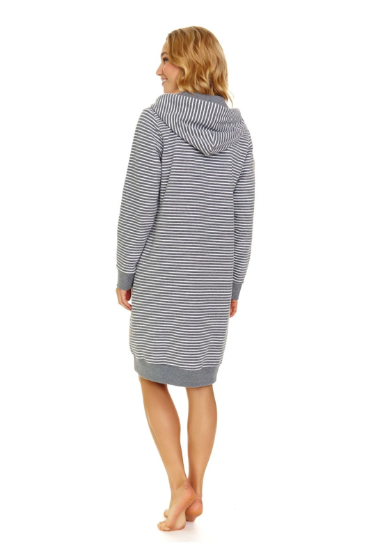 Dámský župan 5246 dark grey - Doctornap tmavě šedá XXL