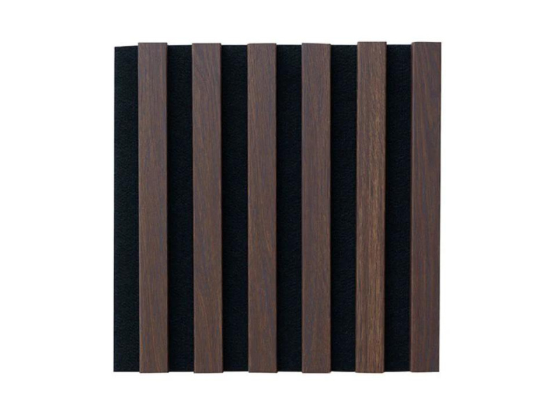 Egibi Akustický panel dekor dřeva a černý podklad 270x30 cm Barva: DUB TMAVÝ