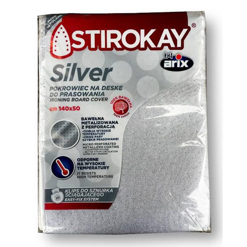 Povlak na žehlicí prkno - metalizovaný 140x50 /6489/