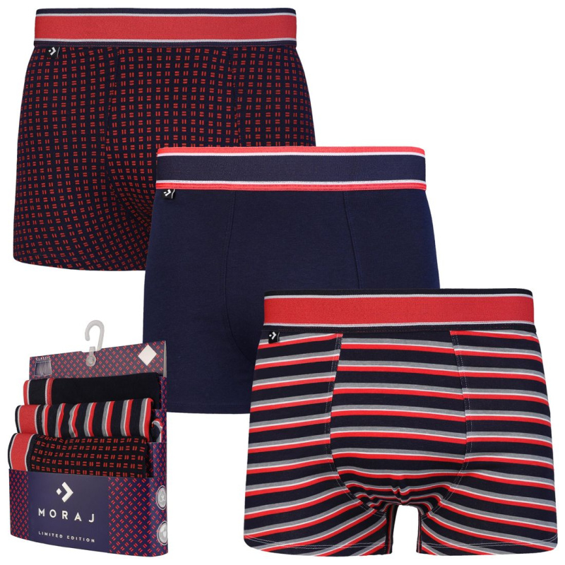 Boxerky Moraj MBXC 650-011/3 Barva: Modrá - tmavě, Velikost: XL