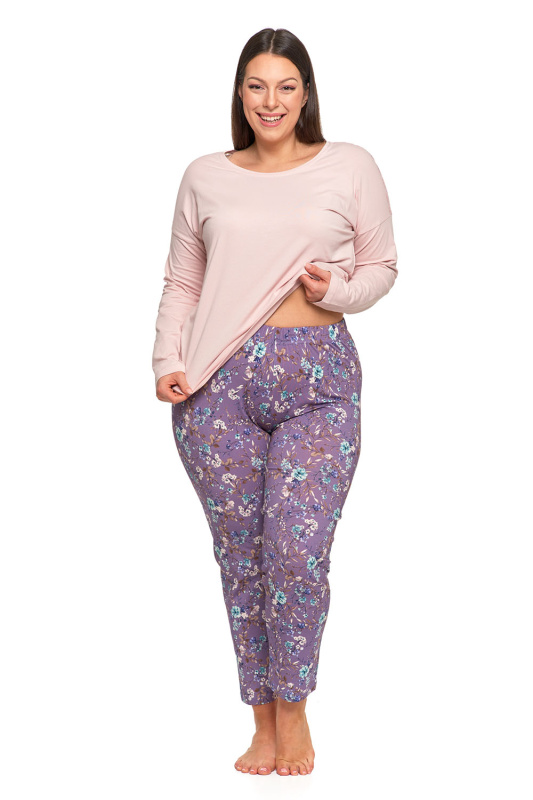 Dámské pyžamo Moraj PDD5800-002 Barva: Šedá, Velikost: 3XL