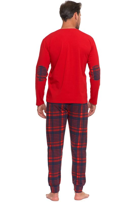 Pánské pyžamo Moraj PDM5700-001 Barva: Červená, Velikost: 2XL