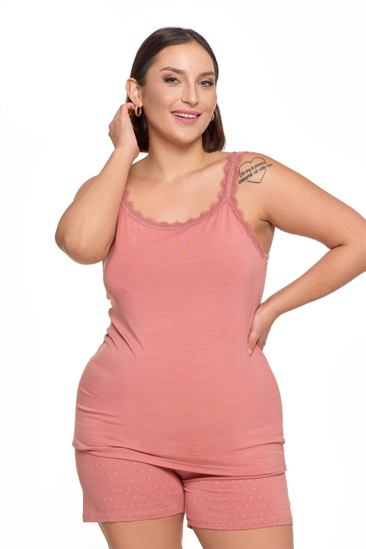 Dámské pyžamo Moraj PDD4600-014 Barva: Růžová, Velikost: 2XL