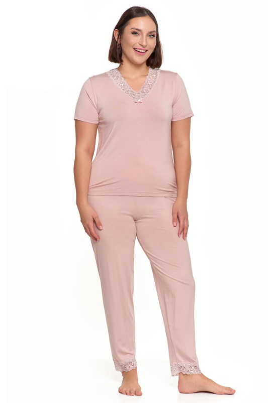 Dámské pyžamo Moraj PDD5400-005 Barva: Růžová, Velikost: 3XL