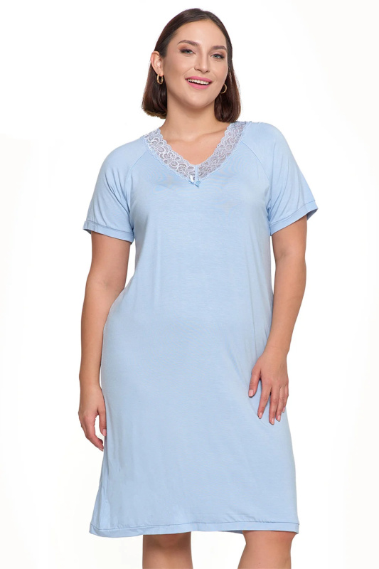 Dámská noční košile Moraj PDK3500-009 Barva: Modrá, Velikost: 3XL