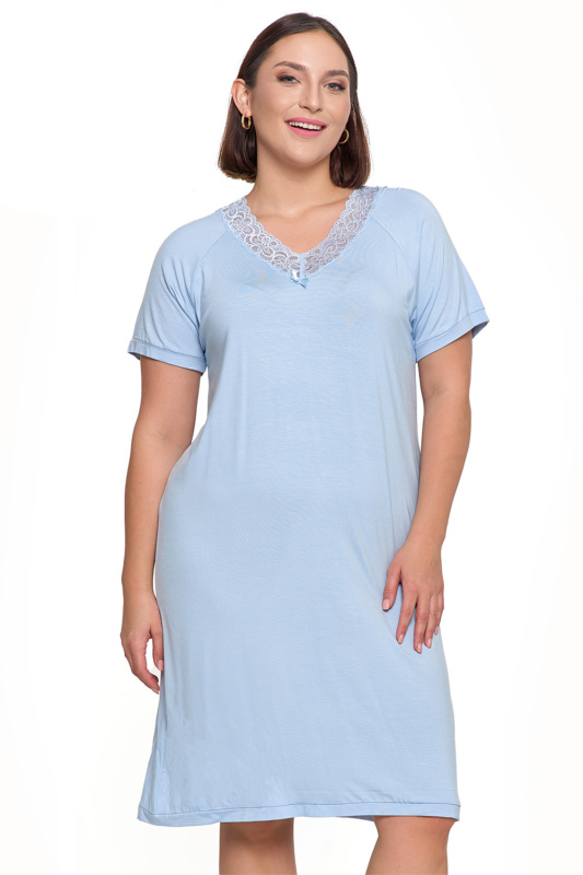Dámská noční košile Moraj PDK3500-009 Barva: Modrá, Velikost: 3XL