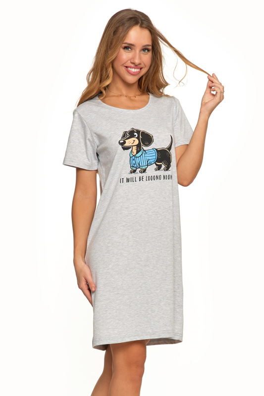 Dámská noční košile Moraj PDK2600-010 Barva: Šedá, Velikost: 2XL
