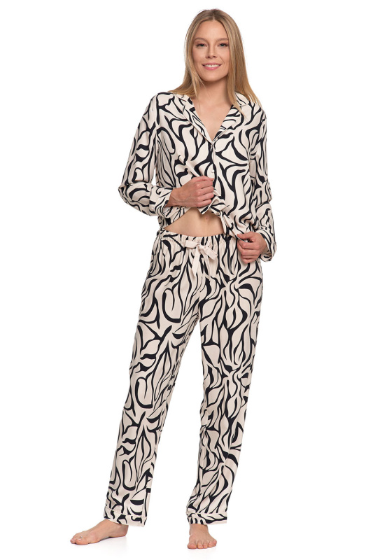 Dámské pyžamo Moraj PDD5800-007 Barva: Smetanová, Velikost: 2XL