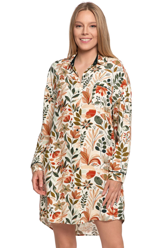 Dámská noční košile Moraj PDK4800-003 Barva: Oranžová, Velikost: 2XL