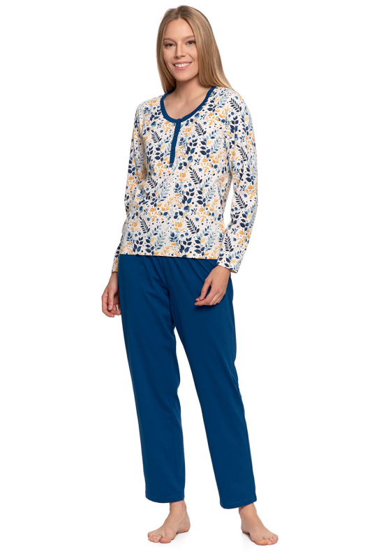 Dámské pyžamo Moraj PDD4100-011 Barva: Modrá, Velikost: 2XL