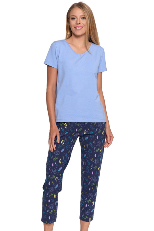 Dámské pyžamo Moraj PDD4600-018 Barva: Modrá, Velikost: 2XL