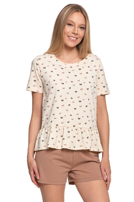 Dámské pyžamo Moraj PDD2900-005 Barva: Béžová, Velikost: L