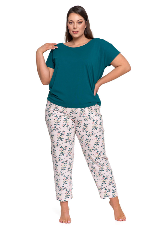 Dámské pyžamo Moraj PDD3700-015 Barva: Zelená, Velikost: 3XL