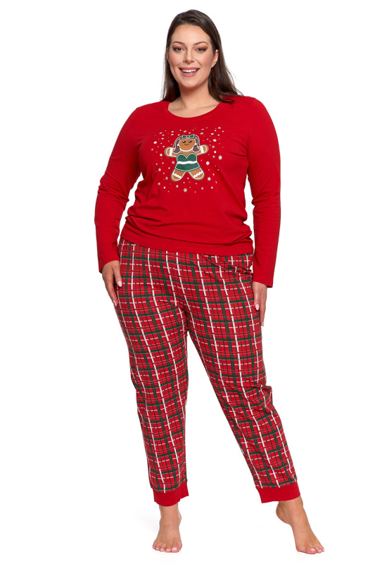 Dámské pyžamo Moraj PDD4100-013 Barva: Červená, Velikost: S