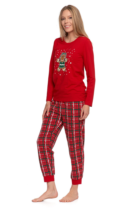 Dámské pyžamo Moraj PDD4100-013 Barva: Červená, Velikost: M