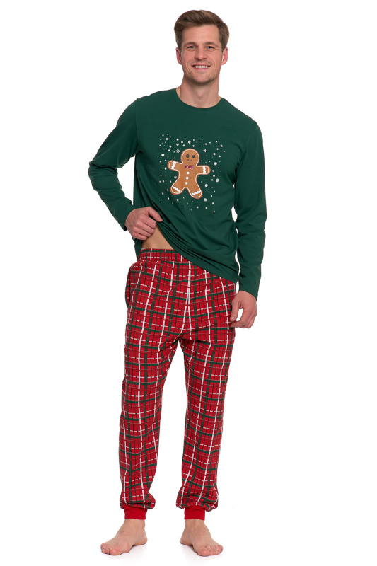 Pánské pyžamo Moraj PDM4600-016 Barva: Zelená, Velikost: L