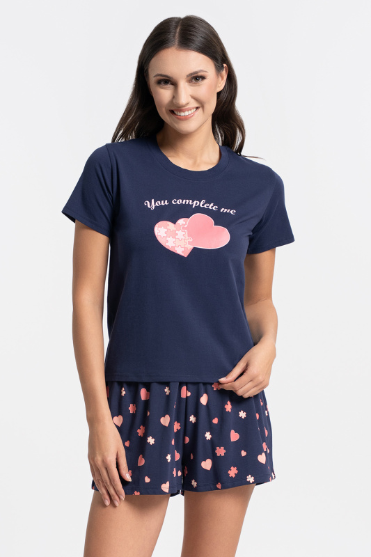 Pyžamo Moraj PDD3900-020 Barva: Modrá - tmavě, Velikost: 2XL