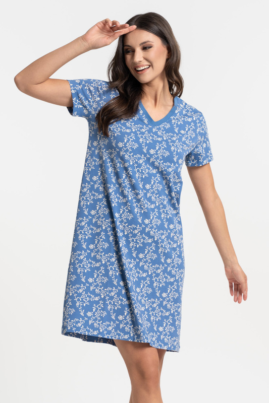 Noční košile Moraj PDK2700-009 Barva: Modrá, Velikost: 3XL