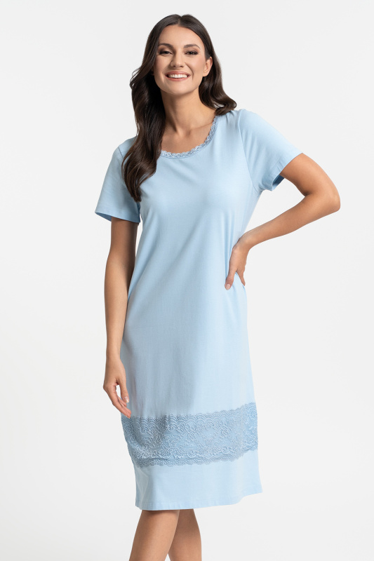 Noční košilka Moraj PDK2600-013 Barva: Modrá, Velikost: 3XL