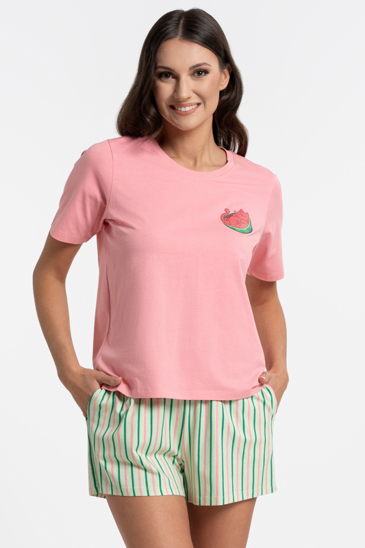 Pyžamo Moraj PDD3200-019 Barva: Růžová, Velikost: 2XL