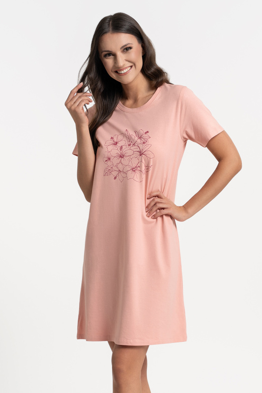 Noční košile Moraj PDK2800-005 Barva: Růžová, Velikost: 3XL