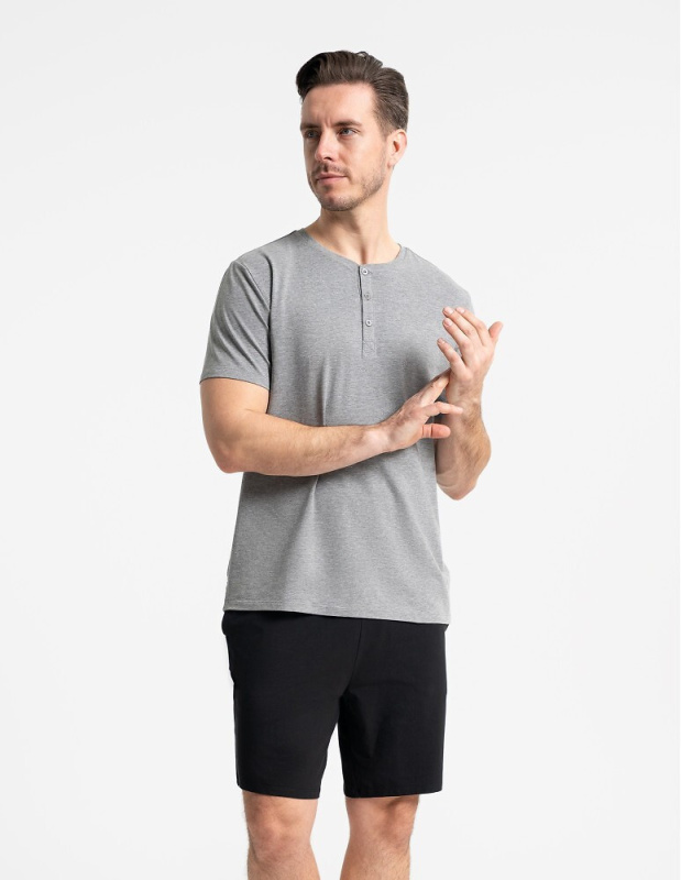 Pánské pyžamo Moraj PDM3700-006 Barva: Šedá, Velikost: M