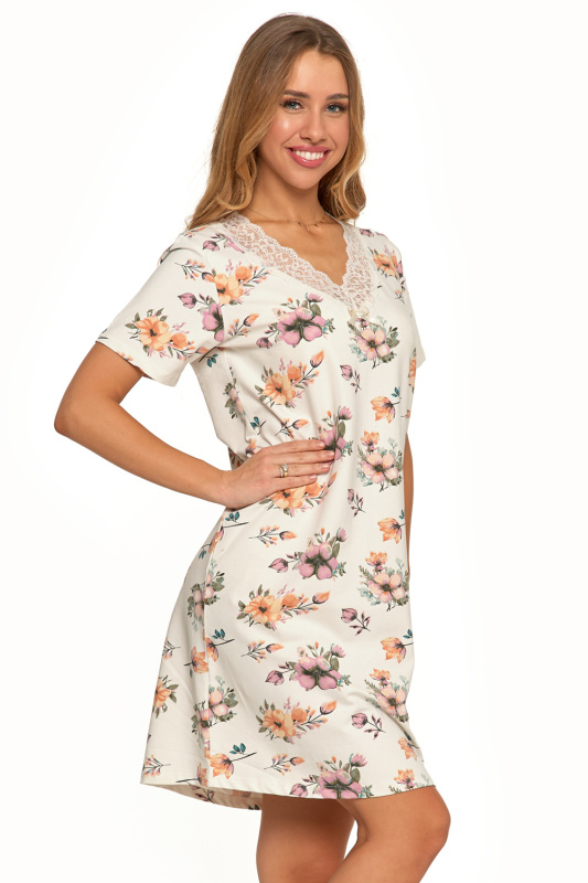 Noční košile Moraj PDK2600-011 Barva: Smetanová, Velikost: 5XL