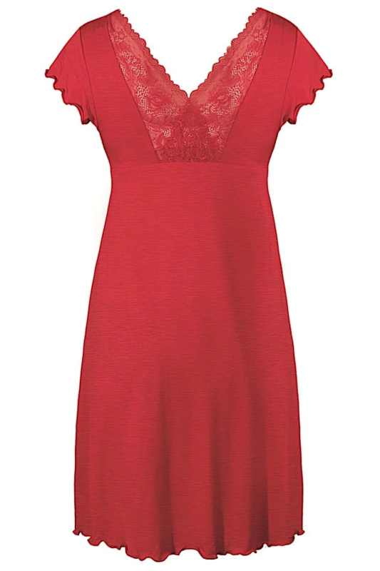 Noční košile Estera red - NIPPLEX Červená XL
