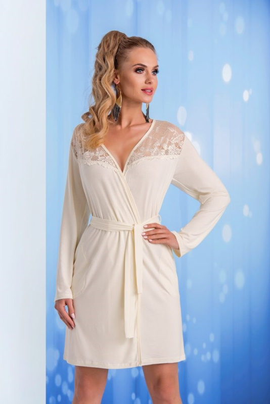 Dámský župan Donna Taylor SZ ecru Barva: Smetanová, Velikost: 3XL