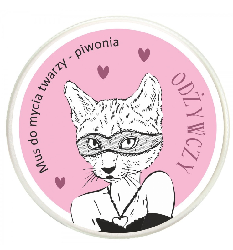 LaQ - Kitten Peony  Čistící pěna na obličej 100 ml