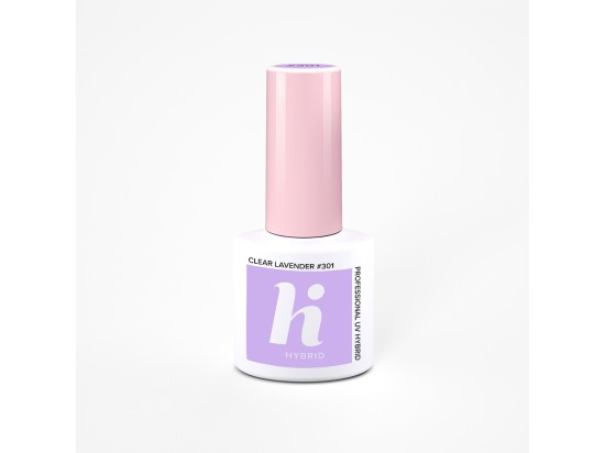 hi hybrid UV gel lak Clear Lavender 301