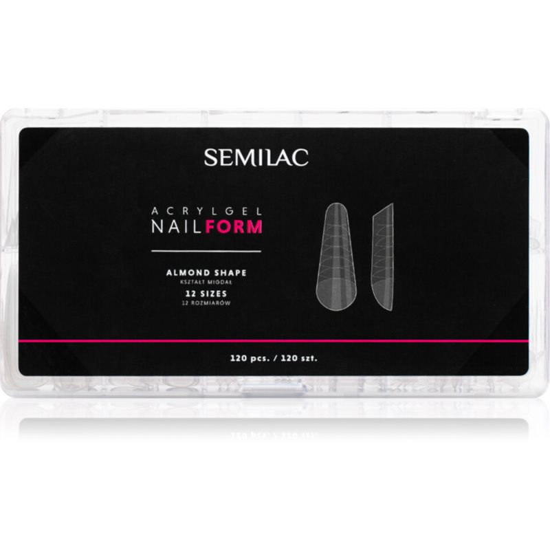 Semilac Accessories Acrylgel Nail Form šablony na nehty velikost Almond 120 ks