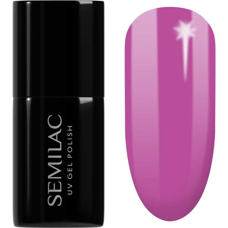 Semilac UV Hybrid Pastelowe Neony gelový lak na nehty s použitím UV/LED lampy odstín 601 Neon Pink Punch 7 ml