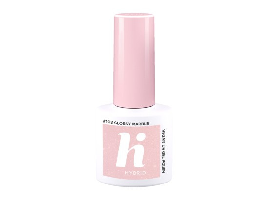 hi hybrid UV gel lak Glossy Marble 103