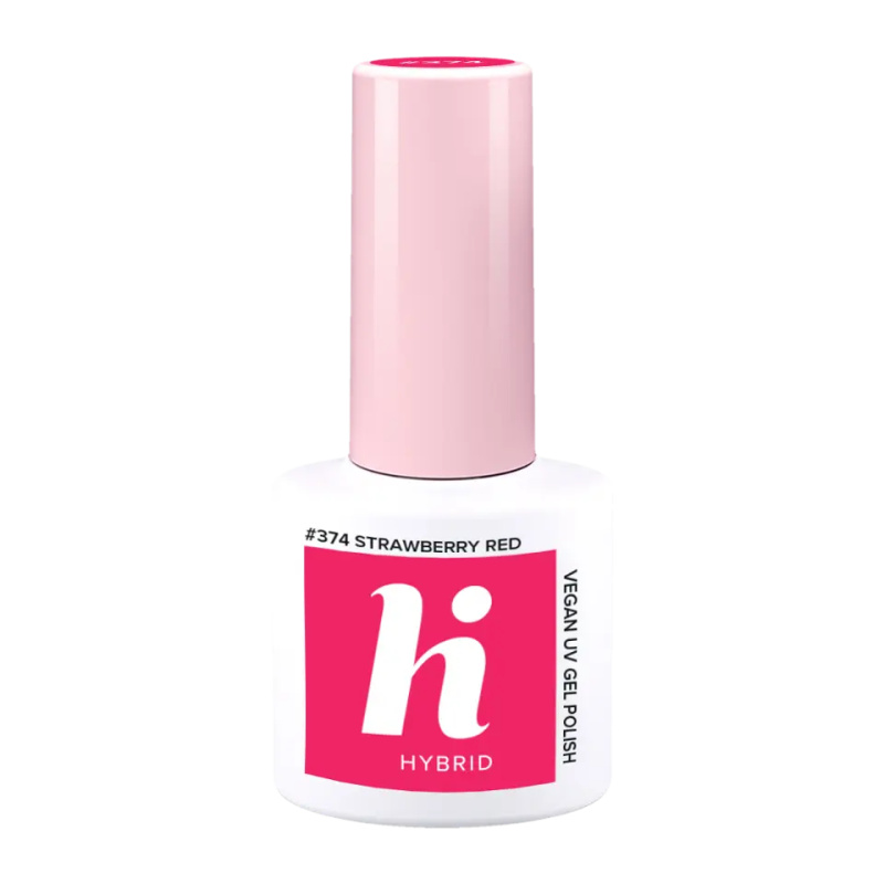 hi hybrid UV gel lak Strawberry Red 374