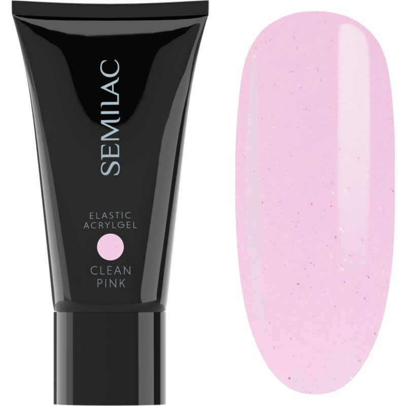 Semilac Elastic Acrylgel akrylátový gel na nehty odstín Clean Pink 30 g