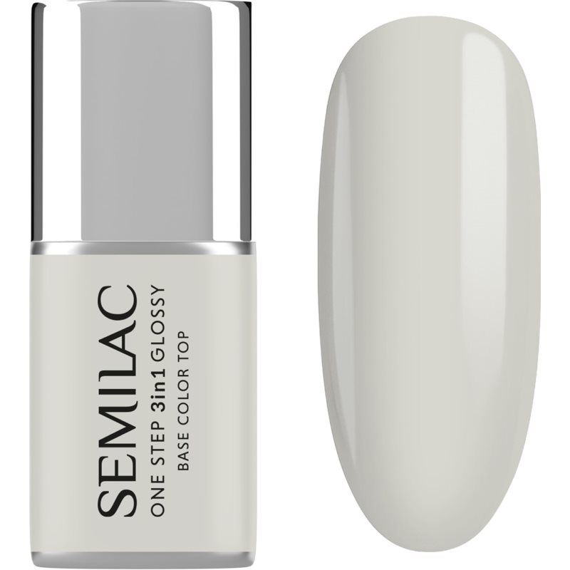 Semilac One Step 3in1 Glossy gelový lak na nehty odstín 110 The White 7 ml